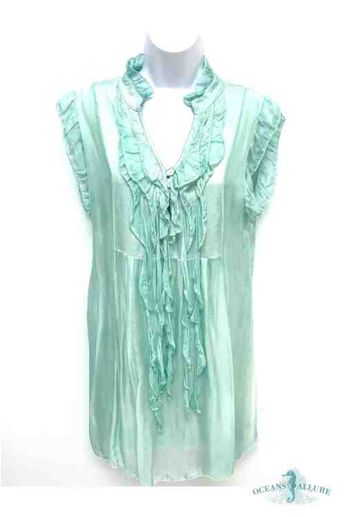 Velvet Ruffle Slv Dress main image 1