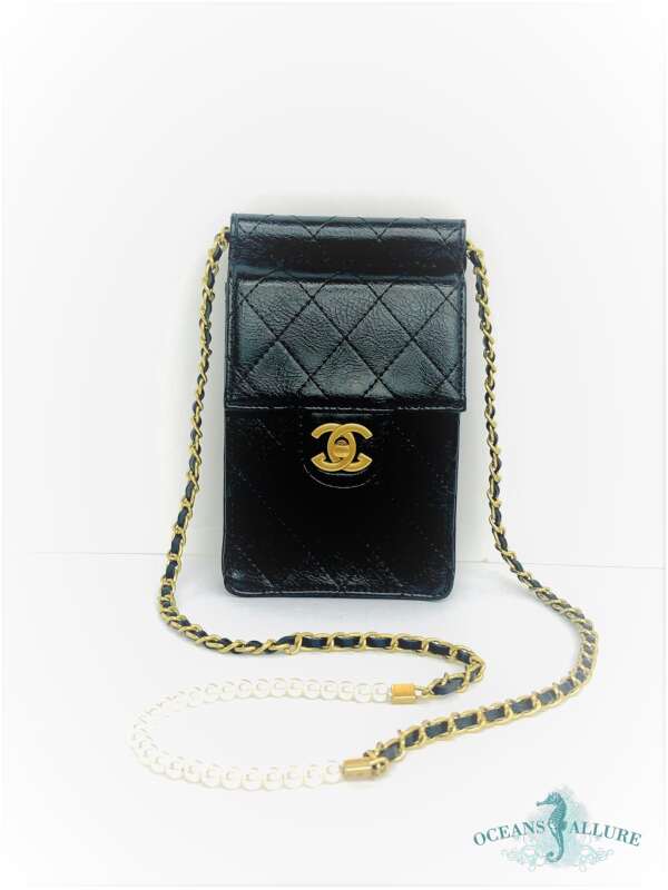 Black Quilted Crossbody