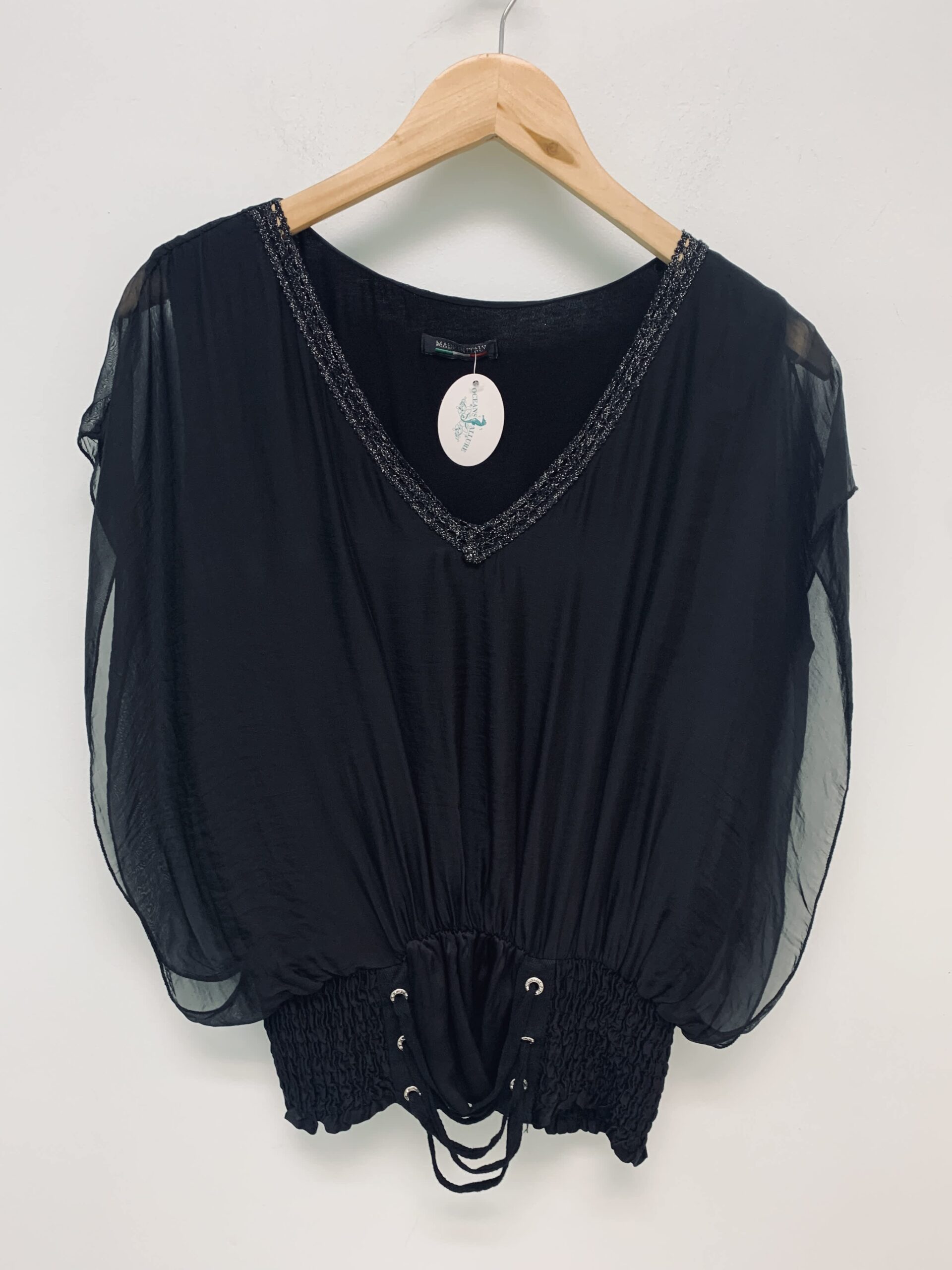 Black Fiona Blouse – Oceans Allure