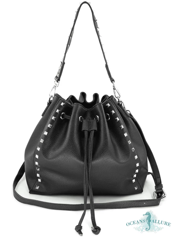 Black Valentine Bucket Bag