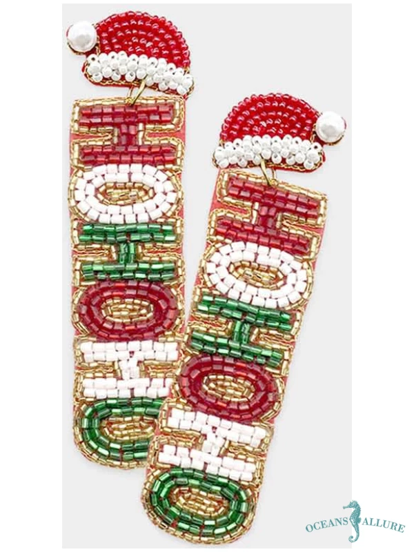 Beaded HO Earrings