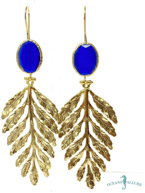 GP Leaf Drop Earrings