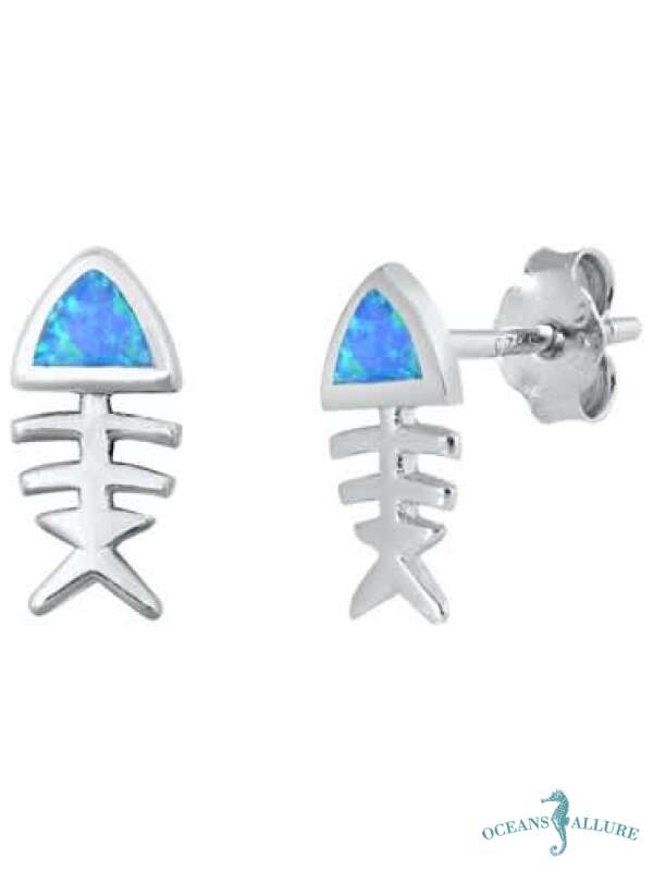 Opal Fish Earrings