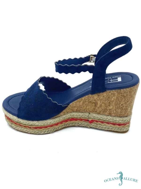 Navy On Deck Wedges