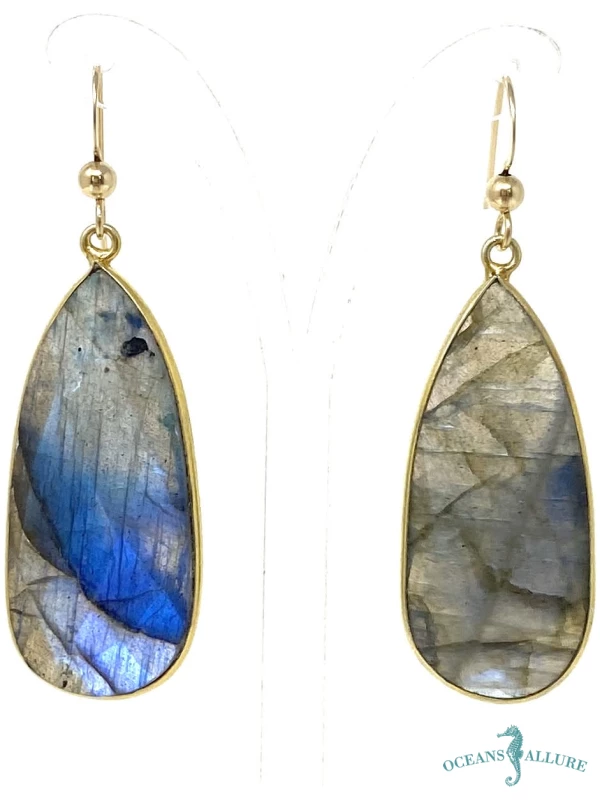GF Teardrop Labradorite Earrings