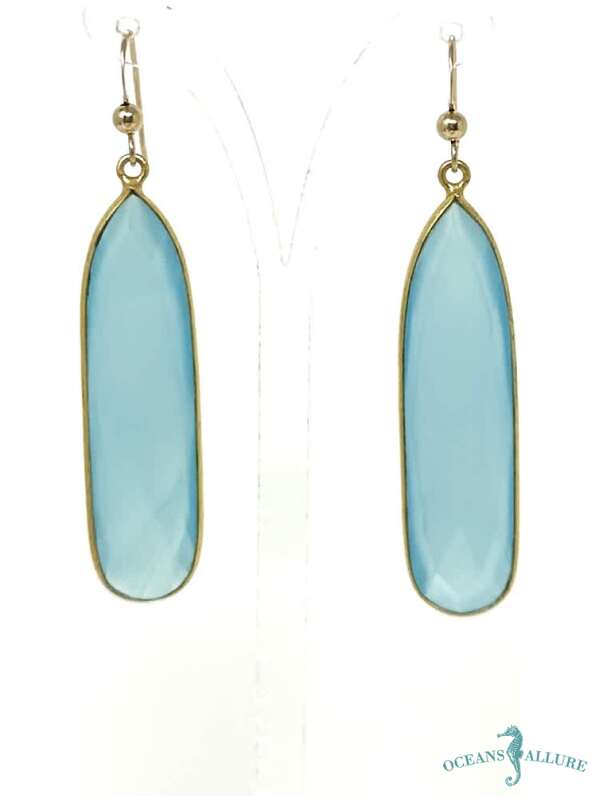 GF Skinny Chalcedony Earrings