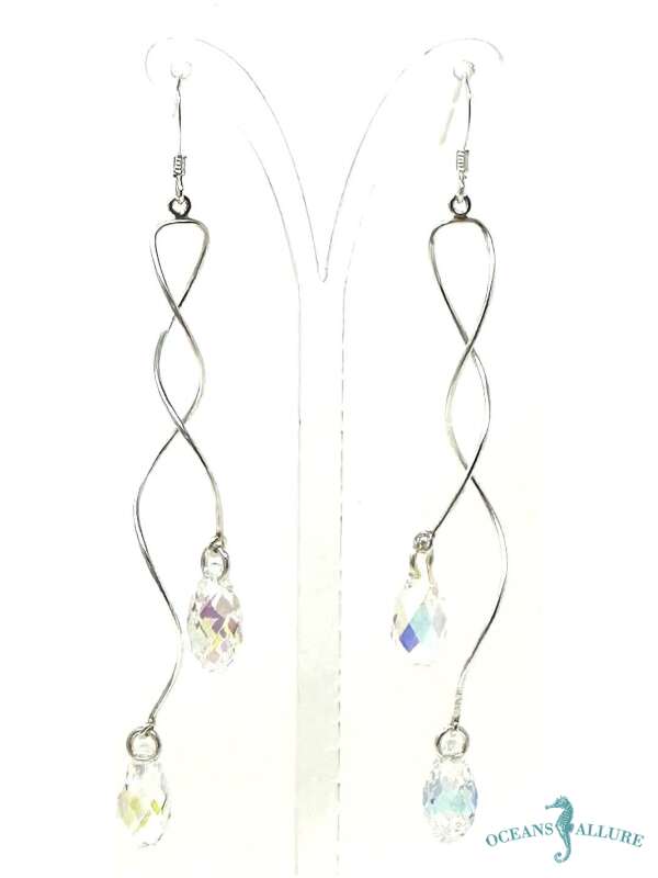 Spiral Swarovski Earrings