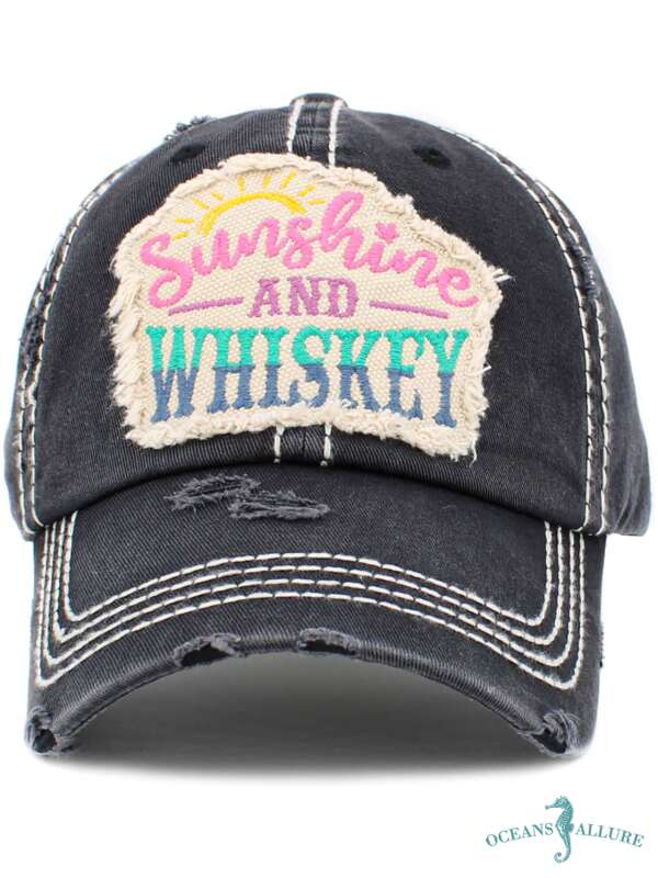 Black Sunshine Whiskey Vintage Hat