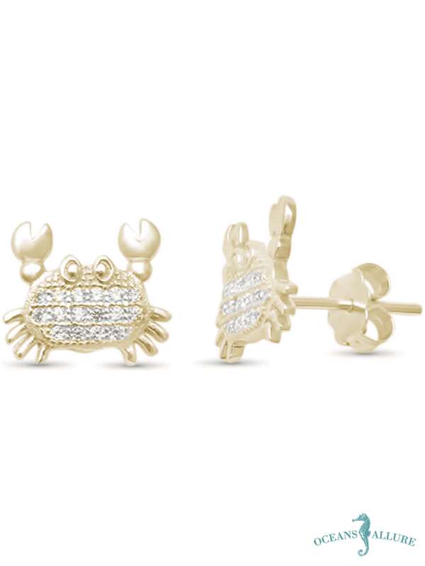 Pave GP Crab Studs