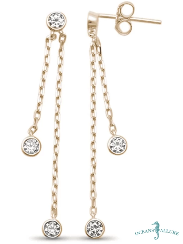 GP Bezel CZ Earrings