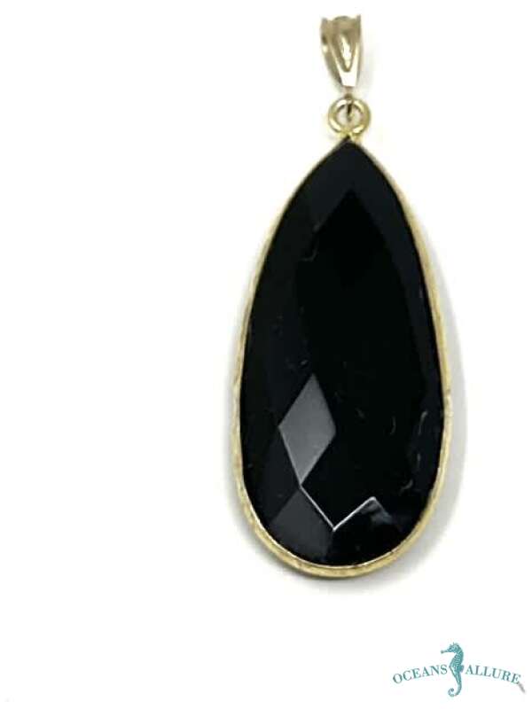 GF Teardrop Onyx Pendant