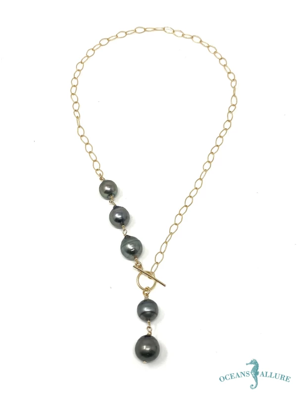 GF Tahitian Pearl Toggle Lariat