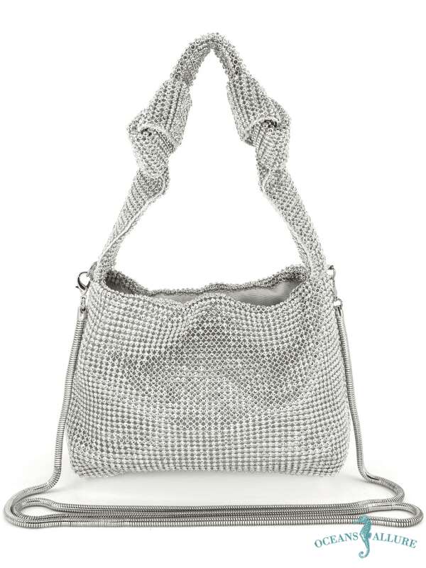 Silver Tied Up Clutch Oceans Allure