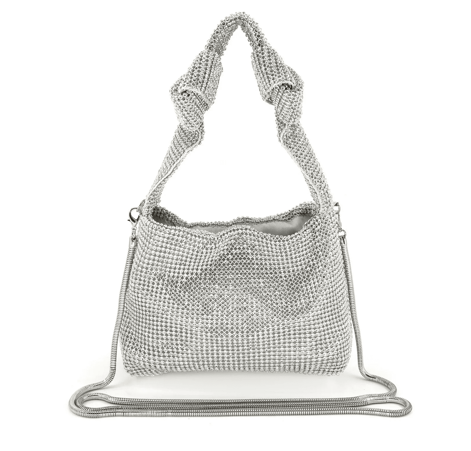 Silver Tied Up Clutch – Oceans Allure