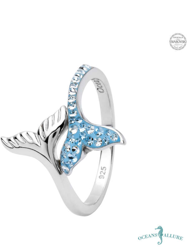 Swarovski Whale Tail Ring