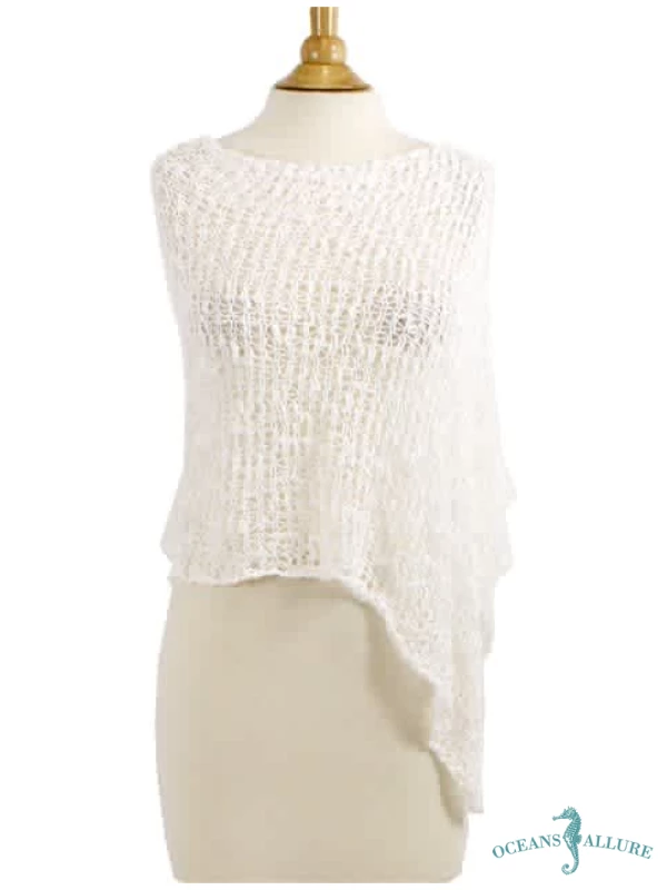 Popcorn Poncho White