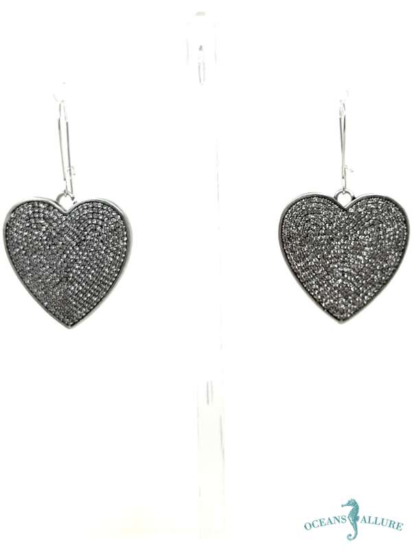 Crystal Heart Earrings