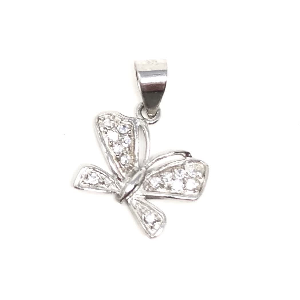 Solid CZ Butterfly Pendant – Oceans Allure