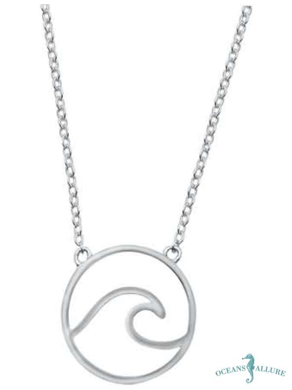 Sterling Wave Necklace