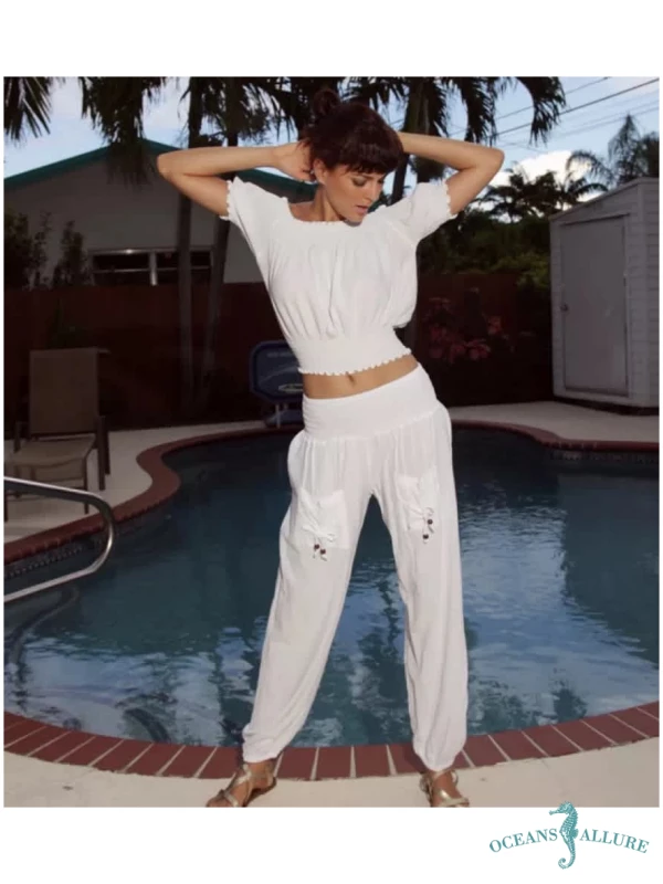 White Gigi Pants