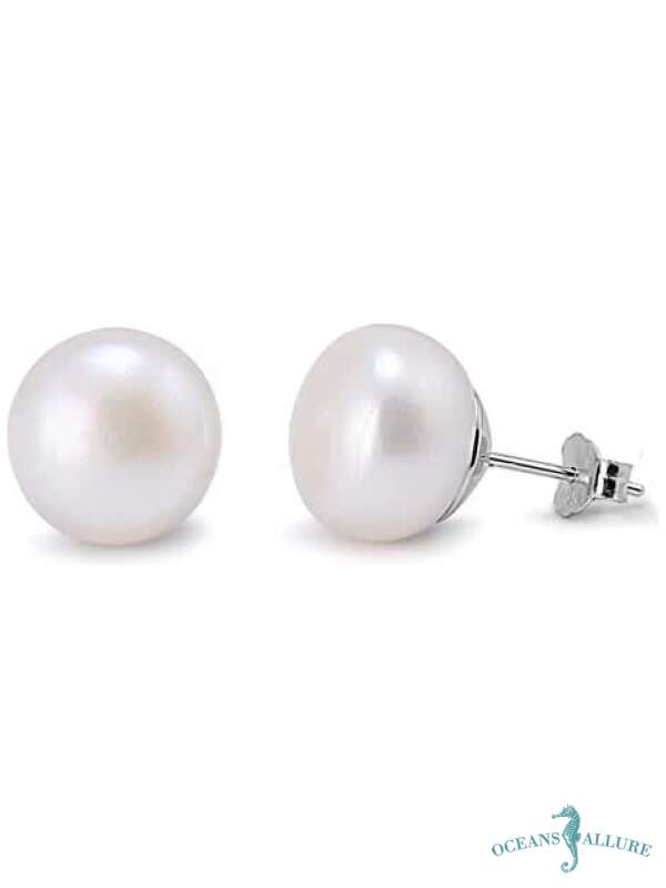 11mm Pearl Stud Earrings