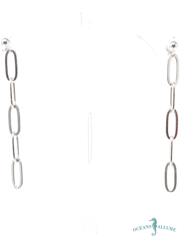 Paperclip Chain Earrings