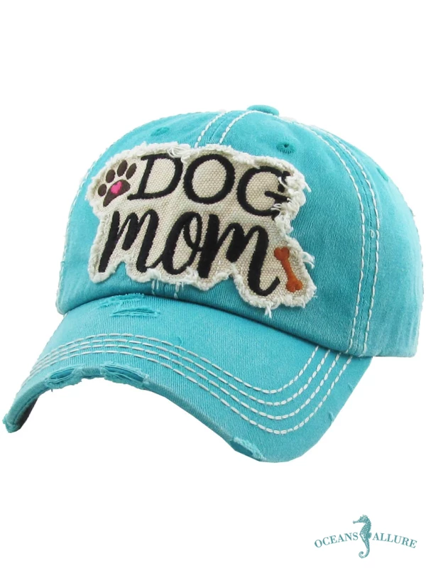 Turquoise Dog Mom Cap