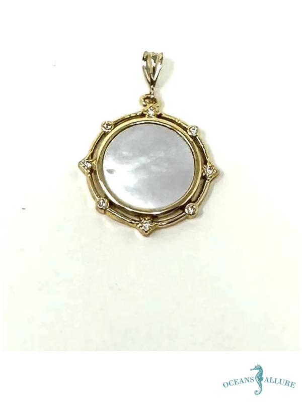 GF Shell Pearl Coin Pendant