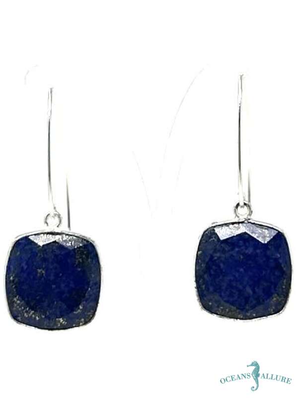 Large Lapis Balance Earrings main image 1