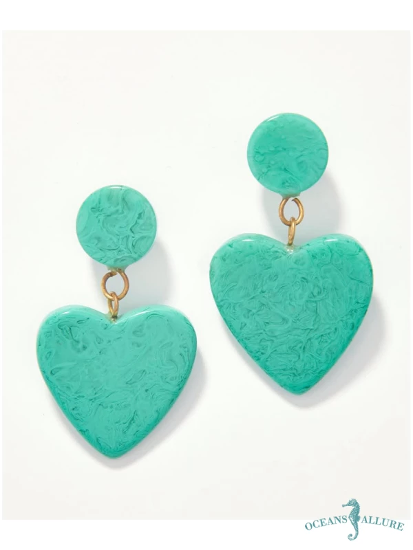 Heart Drops Earrings