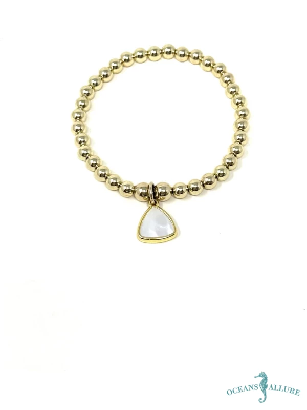5mm GF MOP Charm Bracelet