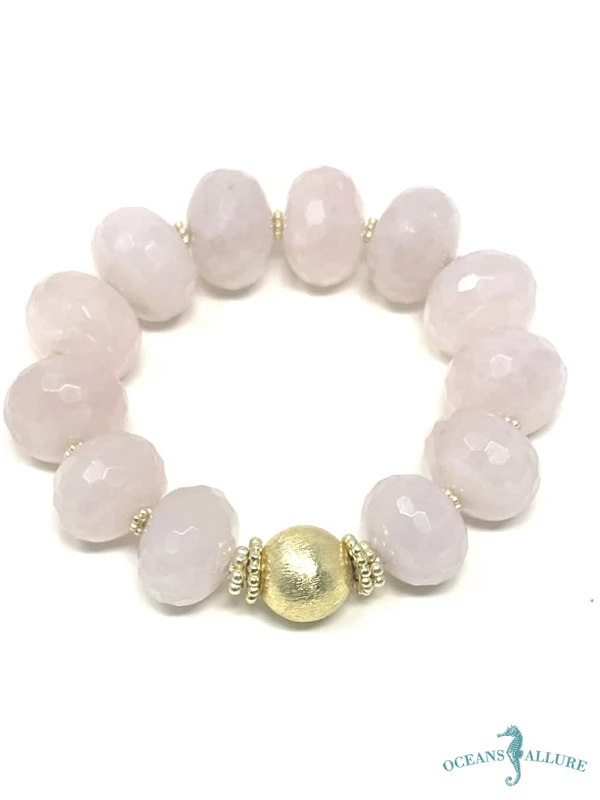 Giant Rose Quartz GP Bracelet