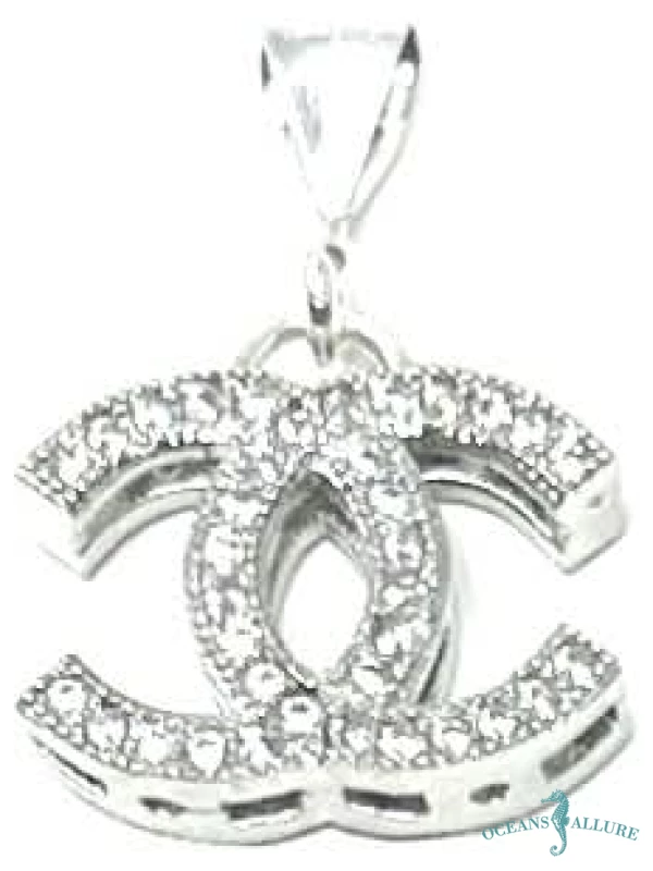Med. Silver Chanel Pendant