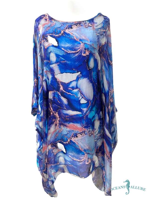 Royal Abstract Silk Goddess Dress