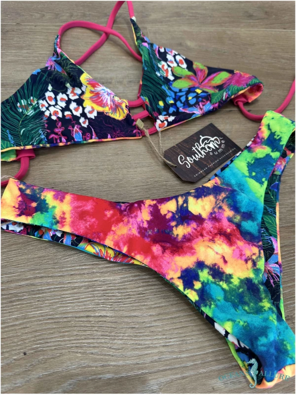 Midnight Flower/ Tie Dye Bimini Top