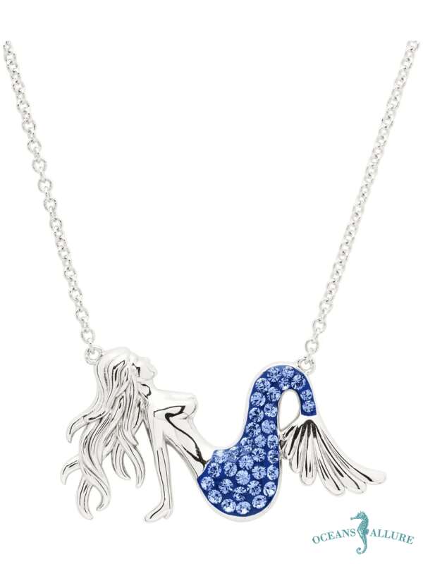 Swarovski Sapphire Blue Mermaid Necklace