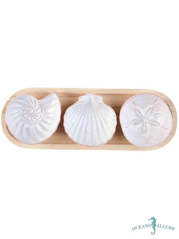 Shell Tray & Dip Set