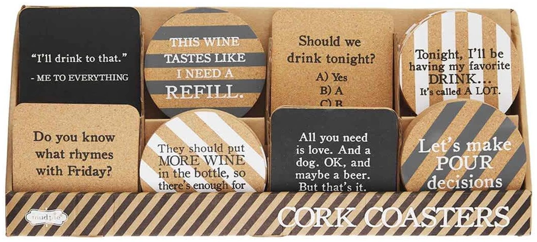 Cork Sentiment Coaster