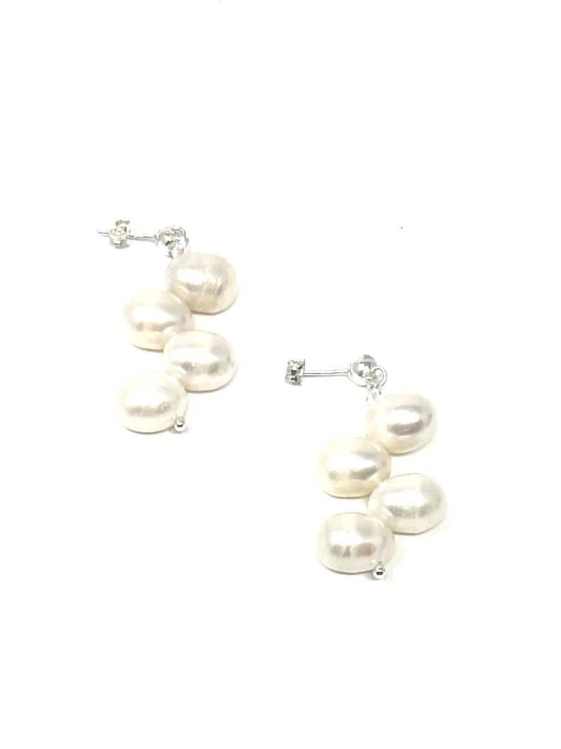 Large Potato Pearl Earrings Oceans Allure