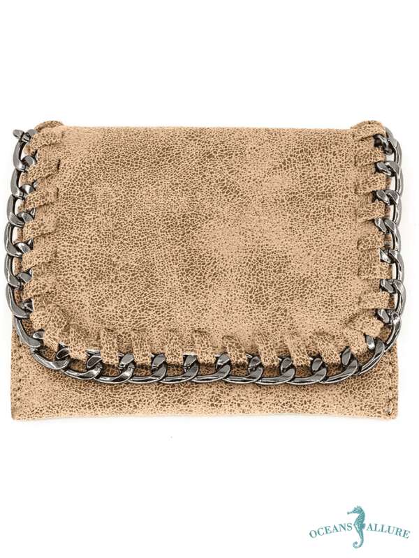 Taupe Bella Chain Wallet