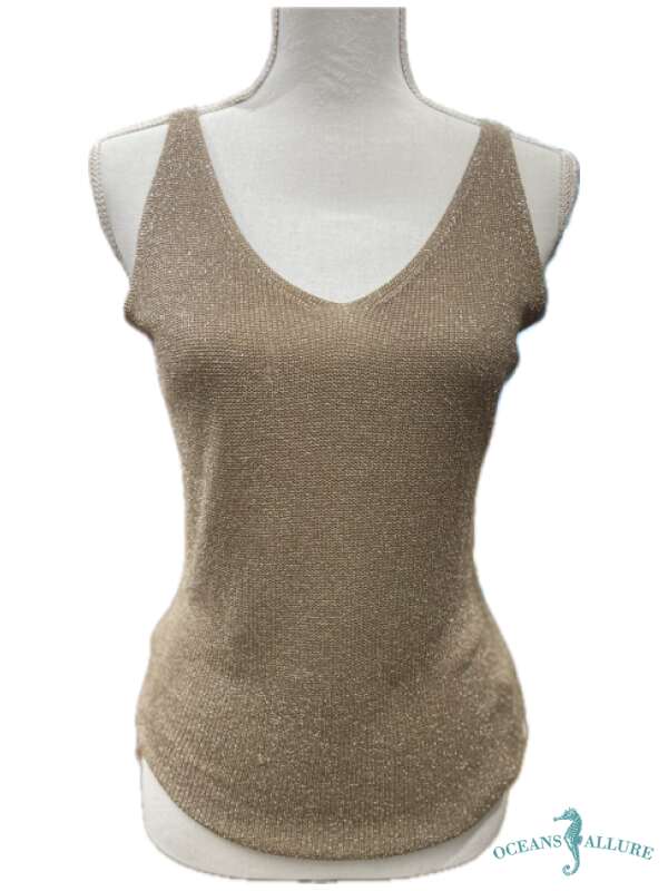 Gold Lurex Tank