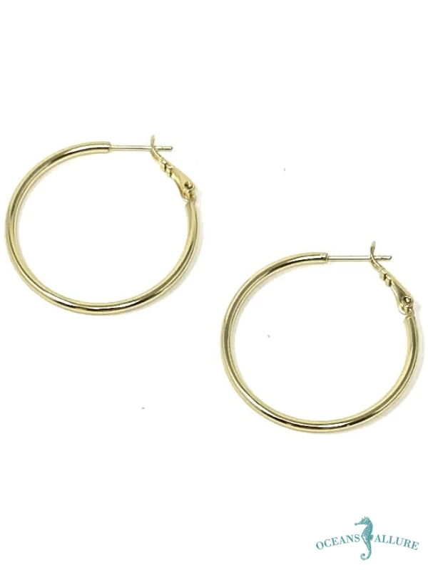 35mm GFB Hoop Earrings - Image 2
