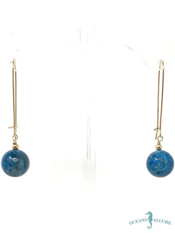 Gold Filled Apatite Drop Earrings