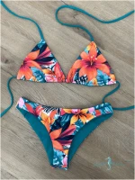 Teal/ Aruba Panama Top