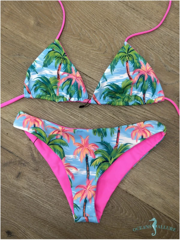 Neon Pink/Pink Palms Jupiter Bottom