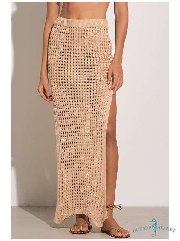 Tan & Tipsy Crochet Skirt - Image 2