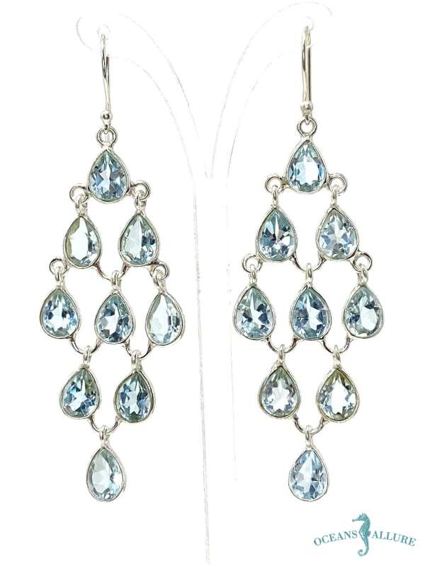 Topaz Chandelier Earrings