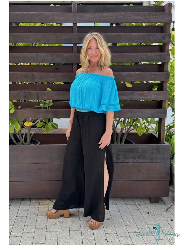Aqua Baja Crop Top