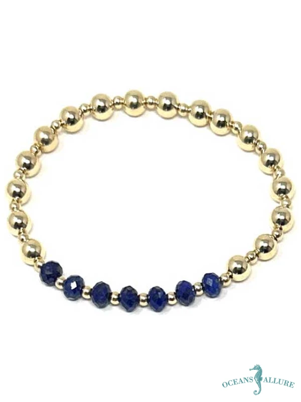 6mm, 3mm GF Lapis Bracelet