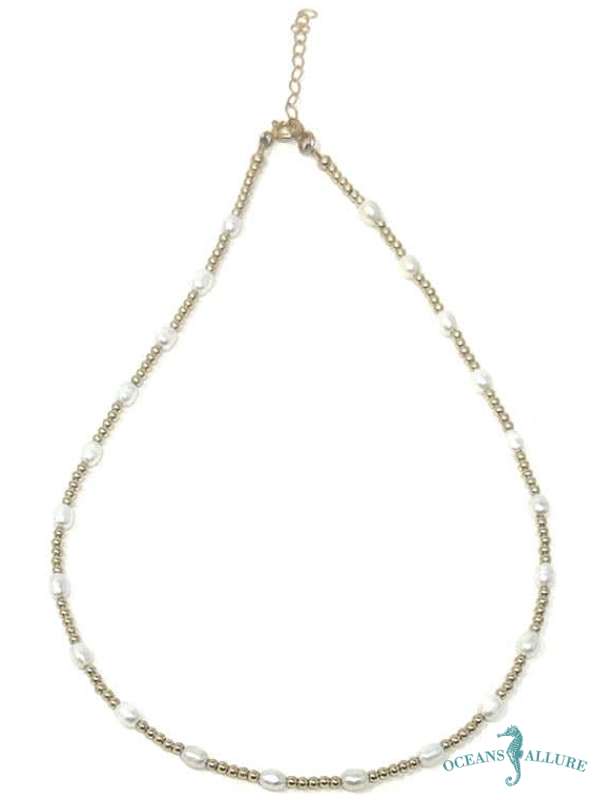 2.5mm Small Potato Pearl Necklace